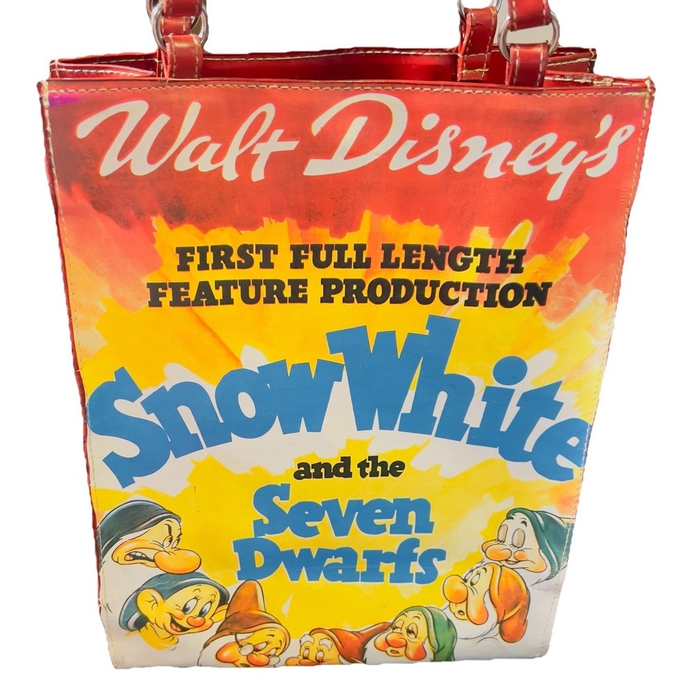 DISNEY‎ Snow White and the Seven Dwarfs Womens Purse Handbag Tote Vintage Poster